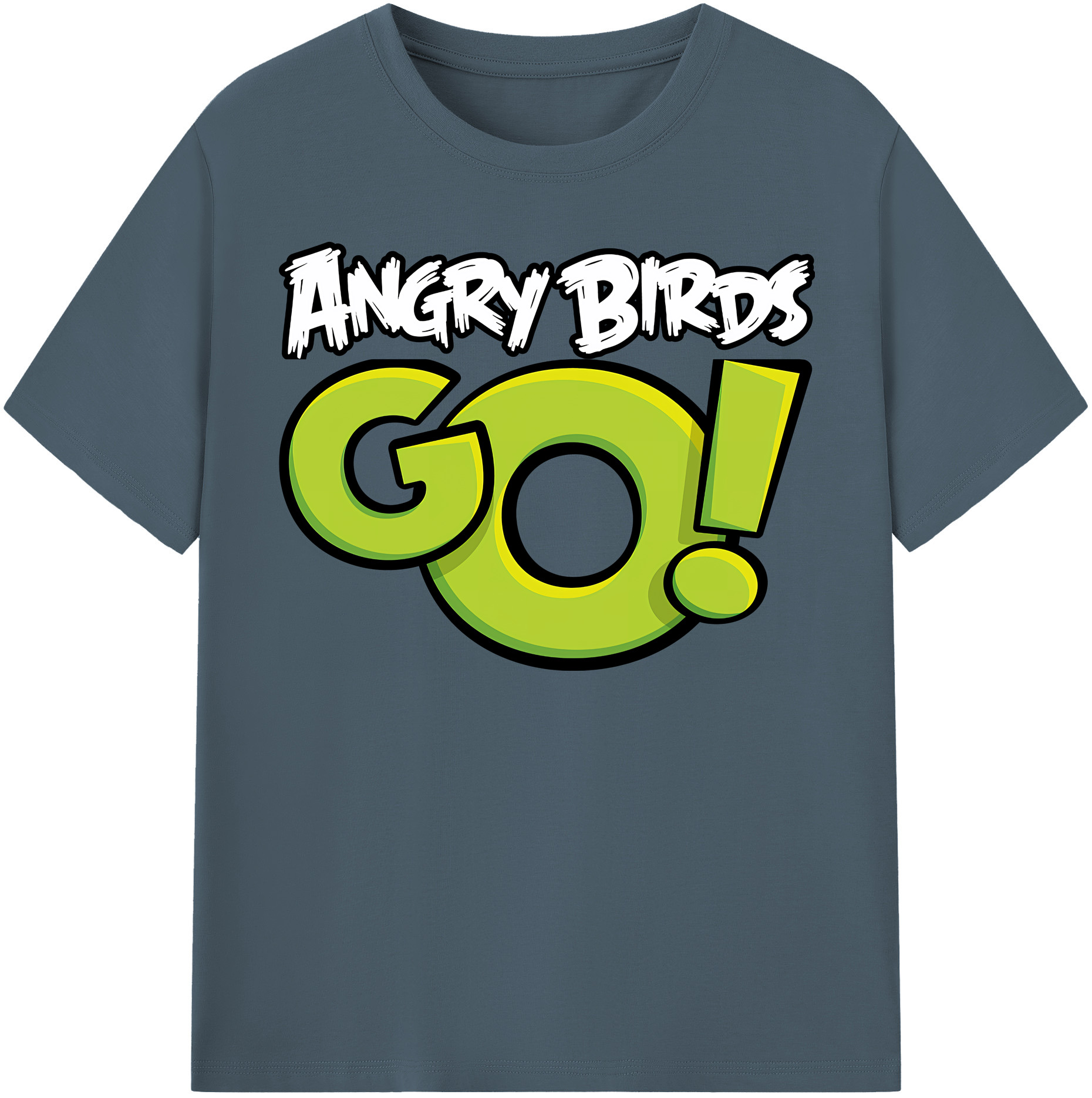 （画像用） Angry Birds アングリーバード 綿100％半袖Tシャツ（フロントプリント）